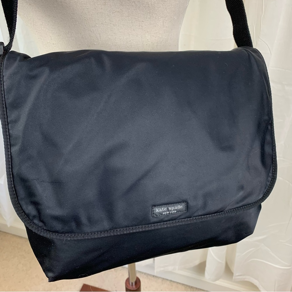 Kate Spade Vintage Black Nylon Messenger Bag